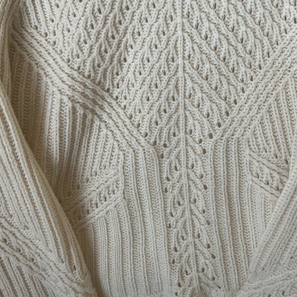 Top Shop Cream Knit Sweater (Size 8/Medium) - Picture 2 of 4
